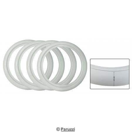 22539  White Wall bandringen 4.5 cm (4 stuks).